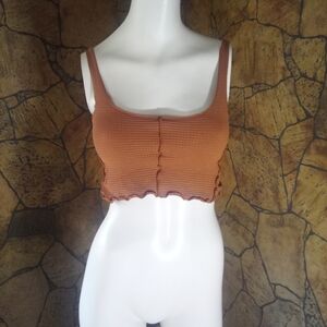 Garage Rust Ribbed Tank Top